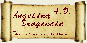 Angelina Draginčić vizit kartica